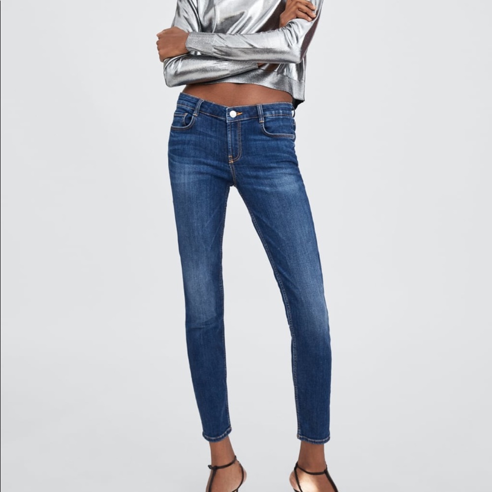 Zara Low Sculpt Denim Jeans Size 4